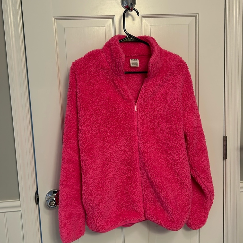PINK hot pink sherpa